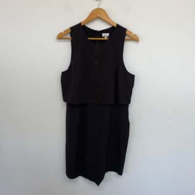 Tokito Collection Black SLeeveless Mini Dress  Size 12 