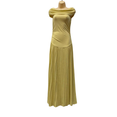 Lioness Size 8 Field Of Dreams Maxi Dress Yellow /Butter