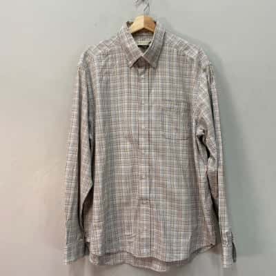 R.M. Williams Mens  Size XXL Long Sleeve Shirt Checked 