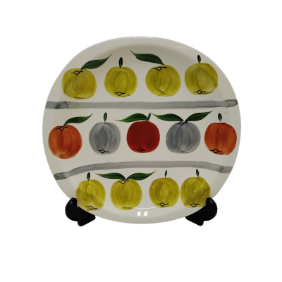 Plate With Fruit Motifs