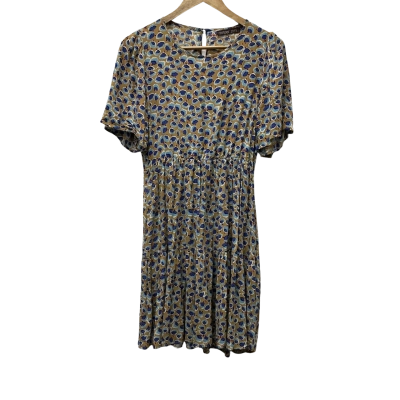 Mister Zimi Womens  Size 10 Casual Dress Blue / Multicoloured 