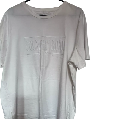 Country Road Women's  Size XL Short Sleeve Top White 