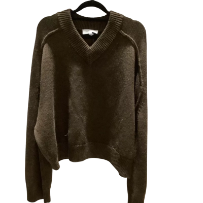 Witchery Womens  Size L V-Neck Jumper Brown Original RRP $179