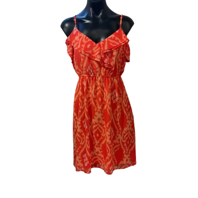Jeanswest Womens  Size 10 Casual Dress Orange / Pattern 