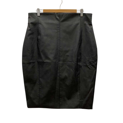 Sheike Women's Faux Leather Skirt Size 16 Black RRP$120