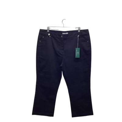 Green Lamb Capri Pants Black Size 18 BNWT