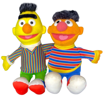 Sesame Street - Bert & Ernie 14” Soft Plush Toy Set