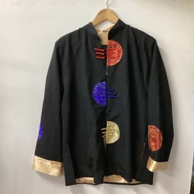  Unisex  Size XL Open SILK Jacket Multicoloured (g)