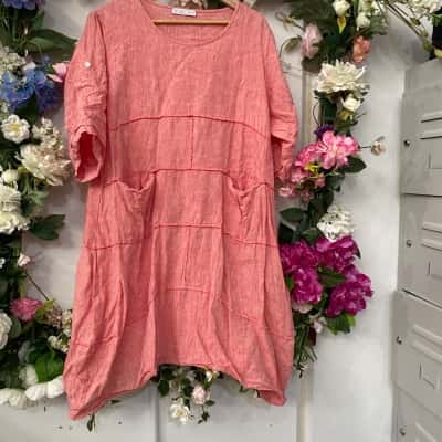 Ridleys Womens  Size 10 Mini Dress Orange 
