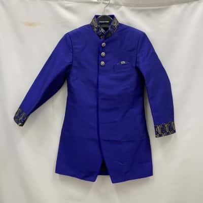 Zeal Kids Indian Kurt’s for Boys Size 8 Navy Blue 