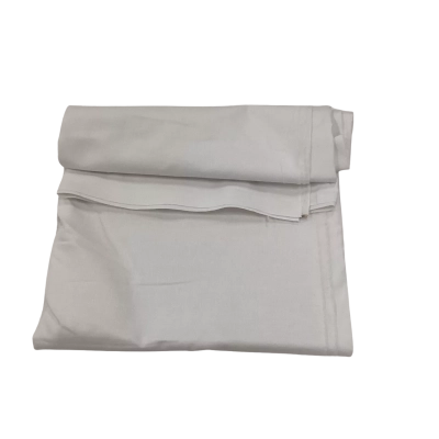 White Cotton Fabric Linen Look 115 x 230 cm           (F5)