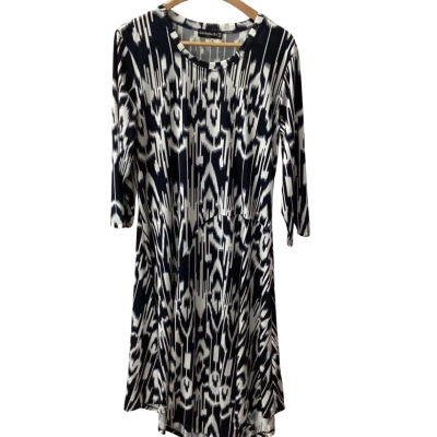 Cordelia Street Womens  Size 14 Casual Dress Black  / White E 
