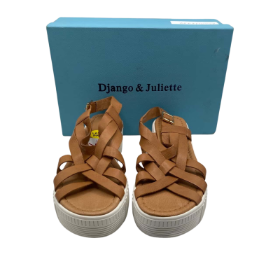 BNIB Django & Juliette  Womens  Size 40 Sandals Brown / White 