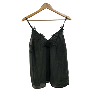 Bardōt Women’s Size 12 Lace Trim Cami Black  