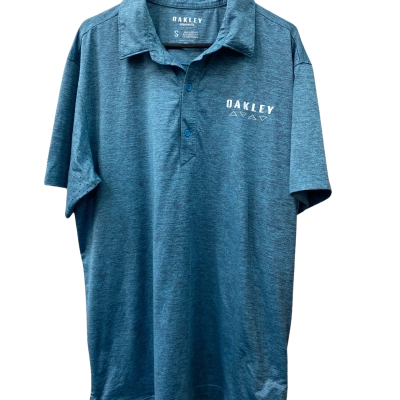 Oakley Mens  Size S Polo T-Shirt Blue 