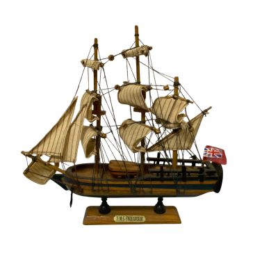 HMS Endeavour Tall Ship Model plus 2 Smaller Ship Models
