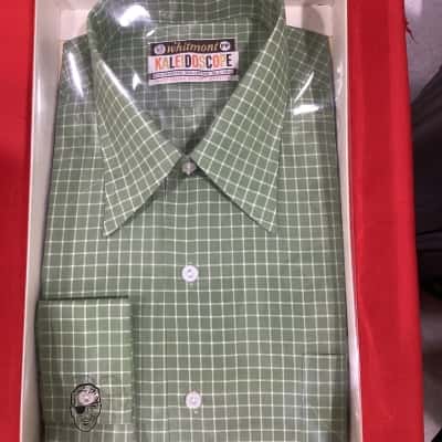 1970’s Vintage Whitmont PP L/S green/white checked shirt, size 40/41