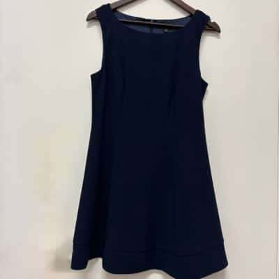  BNWT Forever New Size 12 Navy Skater Dress