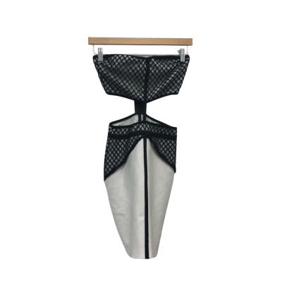 Hego Womens  Size XS Mini Dress Black  / White 