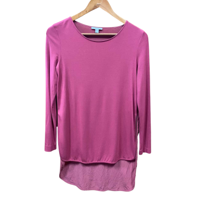 COS L/S Side Split  Rose Pink Top Size XS