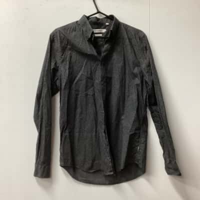 Ben Sherman Mens Long Sleeve Shirt Black  / Grey D