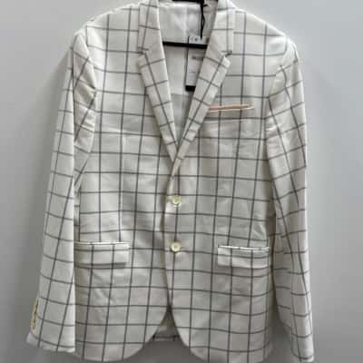 Zara Man Mens  Size XXXL Blazer White/black Please check measurements 