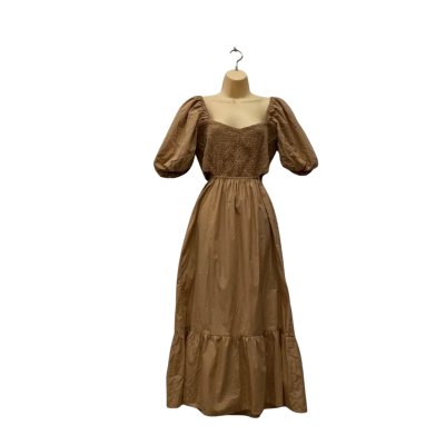 Faithfull The Brand Womens  Size 12 Casual Dress Brown 