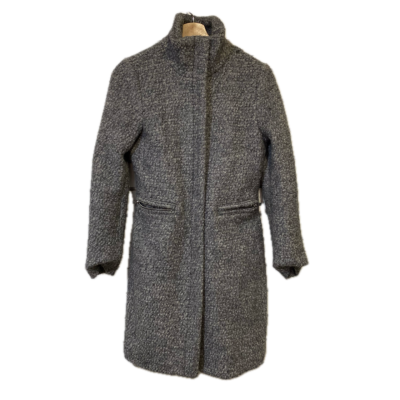 H&M Womens Coat Size 34 Wool Blend Grey 
