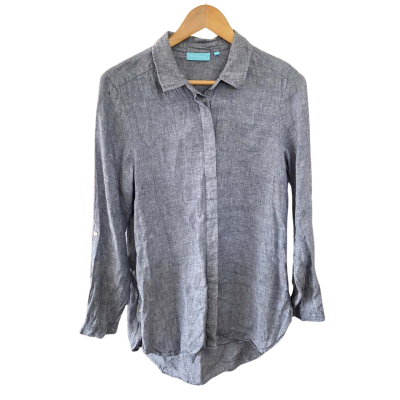 Blue Illusion Womens  Size M Long Sleeve Shirt Blue / Grey 