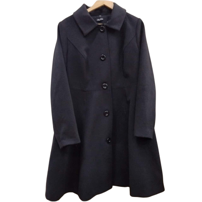 City Chic Womens Black Coat