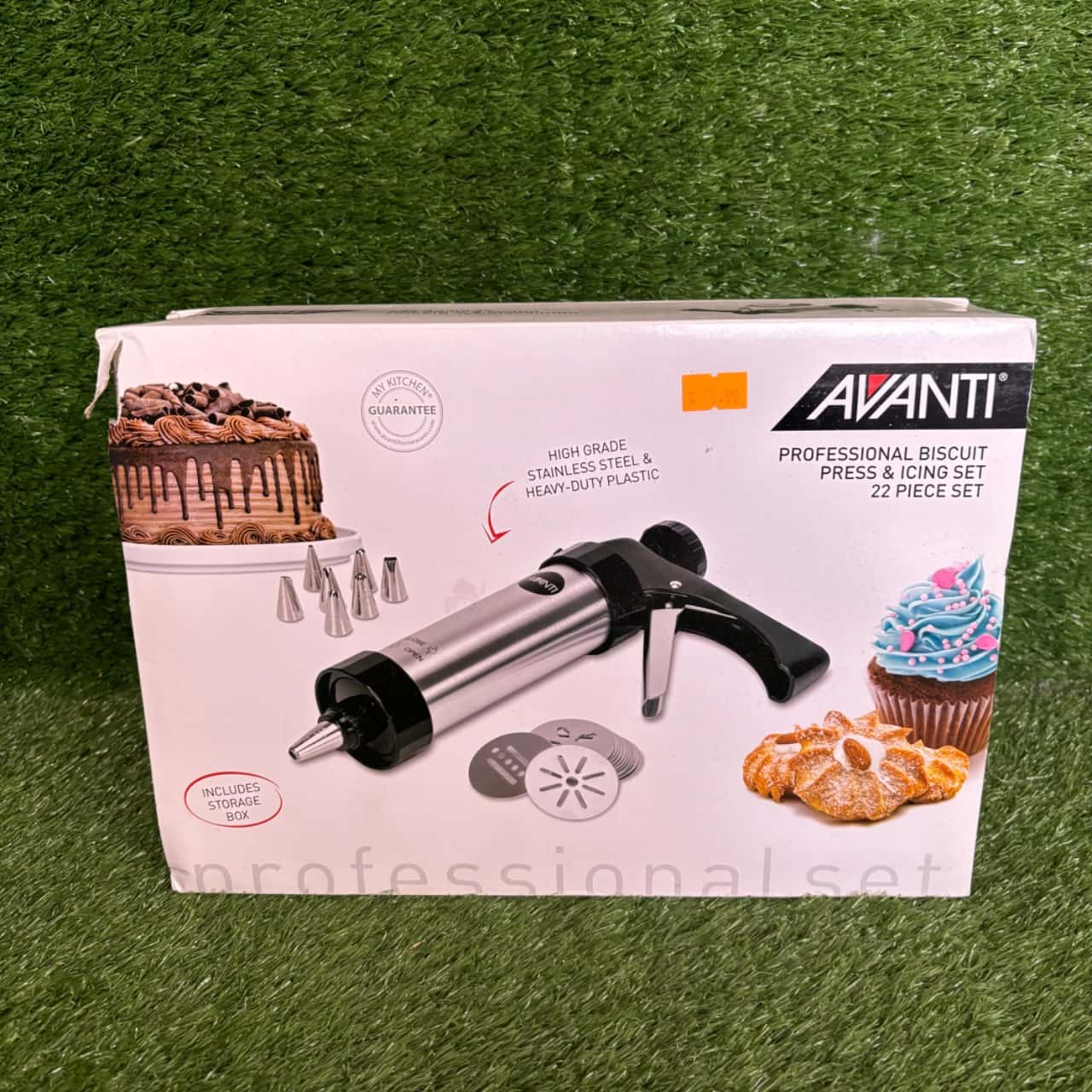 Avanti Cookie Press and Icing Gun Set Stainless Steel