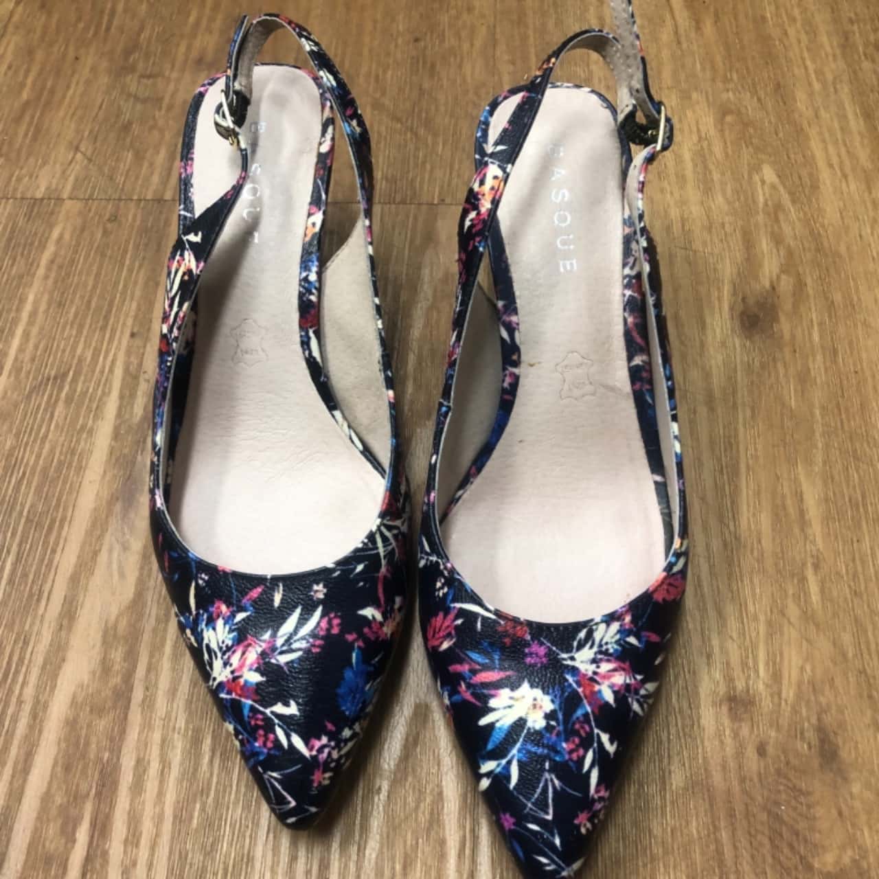Basque Strap Basque Womens Strap Back Heels Size 37 Floral (s) - Used As New ...