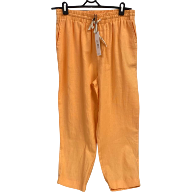 Womens Mango Lennon Pant Size 10 Linen Blend