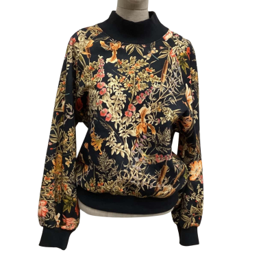  NEW Momoni  Size M Sweatshirt Floral / Multicoloured 