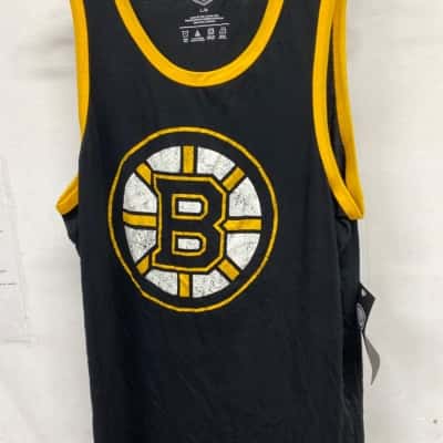 Boston NBA Mens  Size L T-Shirt Black  / Yellow 