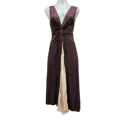 Innuendo Womens Size 3 Casual Dress Beige / Brown 