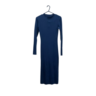 Emerge Womens  Size M Long Sleeve Dress / Maxi Dress Navy Blue 