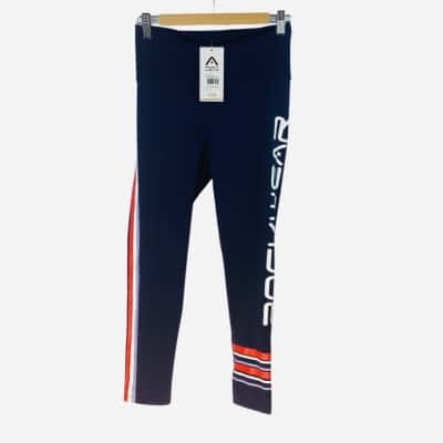 Rockwear - French Navy Print Logo Tight (Size 10) 