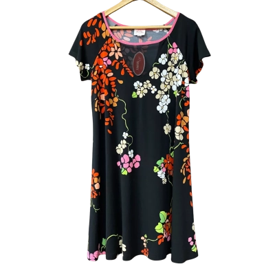 BNWT Leona Edmiston Ruby Womens Size 2 Floral Black Dress