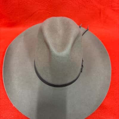 Statesman Wallaroo Pure Fur Felt Genuine Australian Leather Hat  Men's  Size 5 