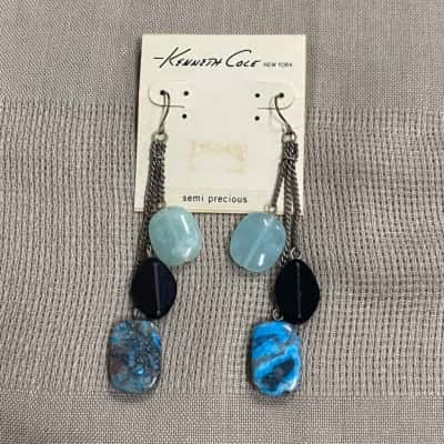 Womens Kenneth Cole Tri-Coloured Earrings 