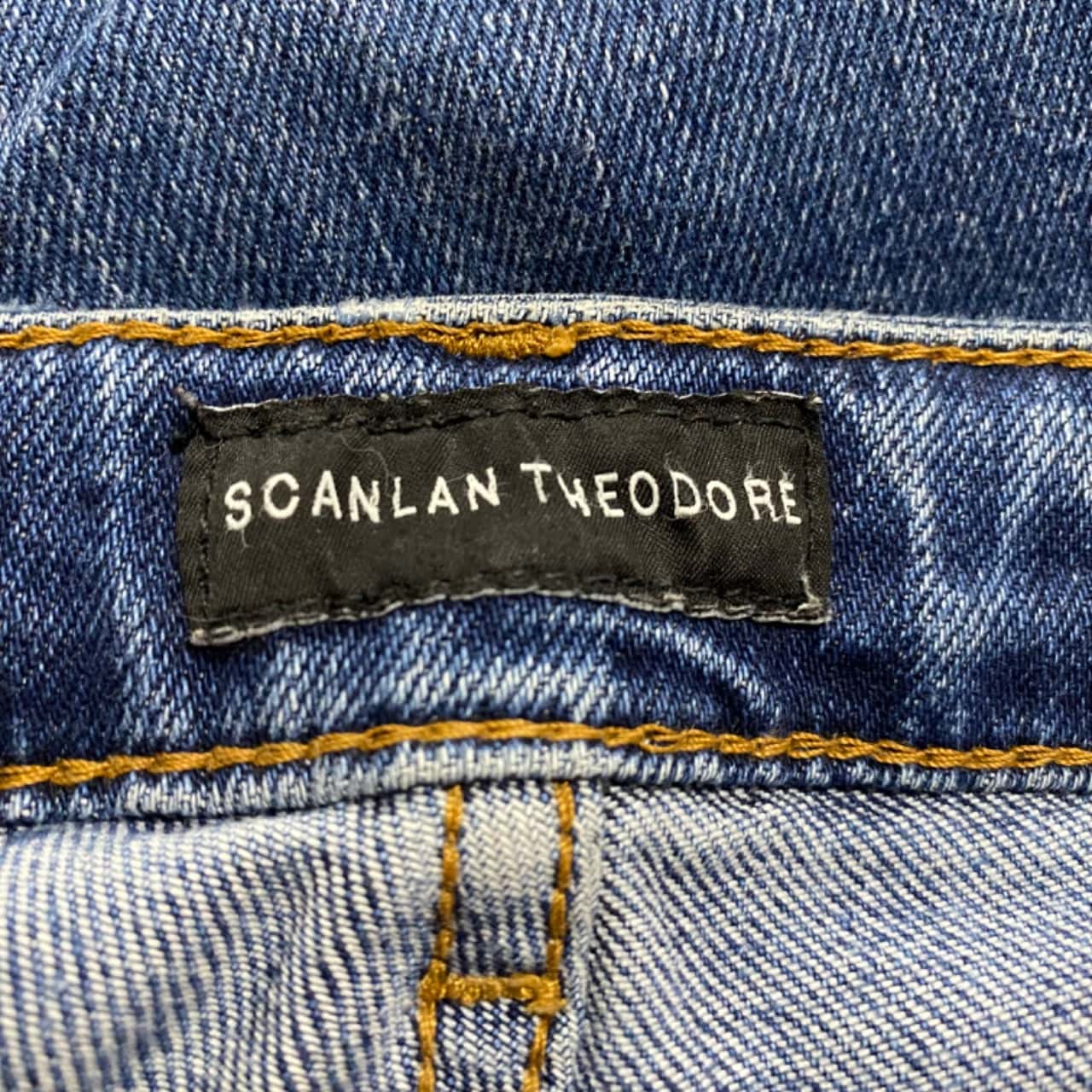 Scanlan Theodore Womens Size 26 Straight Jeans Blue (s)