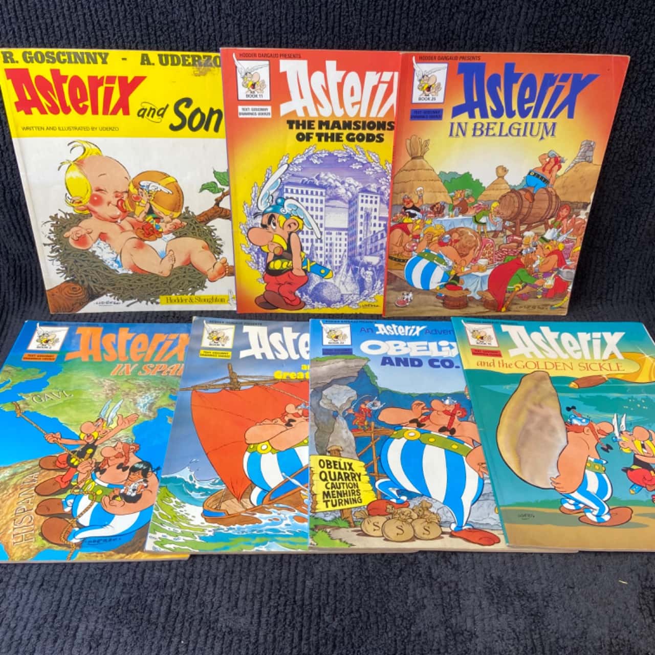 Vintage Asterix Comics - Assorted Bundle x 7
