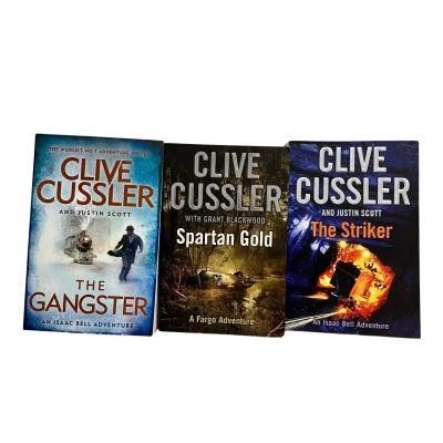 x3 Clive Cussler Book Series