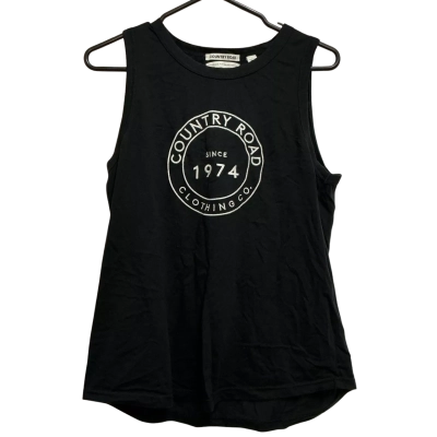 Country Road Mens  Size M Singlet  Black  / White 