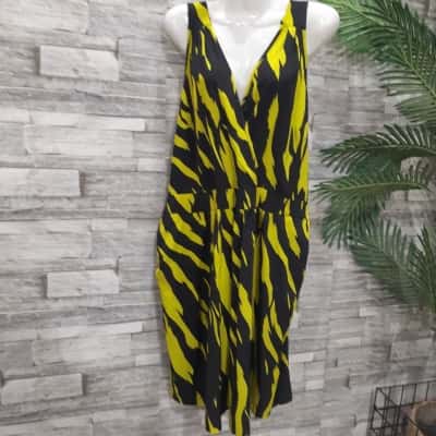 City Chic Womens  Size L Cocktail Dress Animal print / Black  / Other 