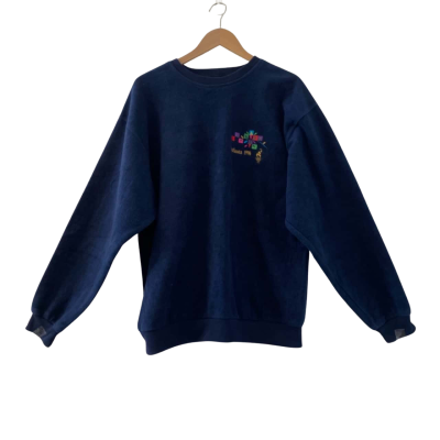 Vintage Olympic Games Collection by Hanes Men’s Size L Atlanta 1996 Olympics Sweatshirt  Navy Blue 