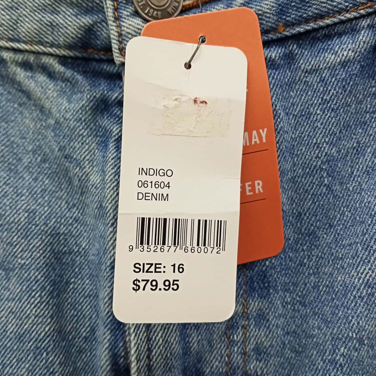 Sportsgirl Ladies Indigo Wide Leg High Rise Full Leg Jeans Size 16 NWT