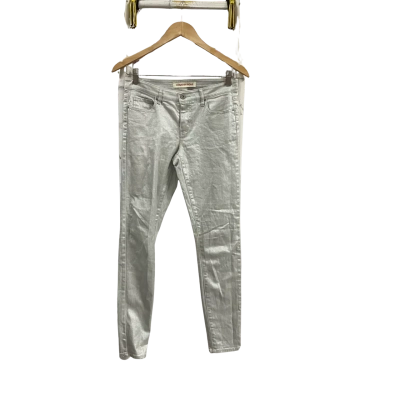 Country Road Womens  Size 6 Skinny Jeans Metallic Silver 