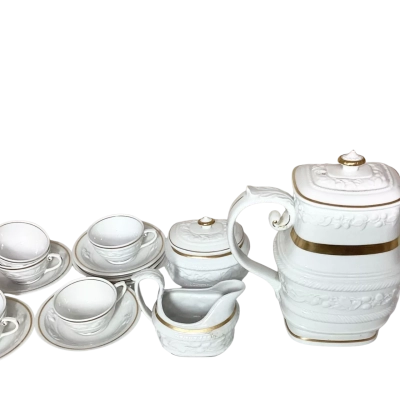 Vintage Vista Alegre Portugal Fine Porcelain Tea Set - 12 Piece Complete Service (TA 5023)